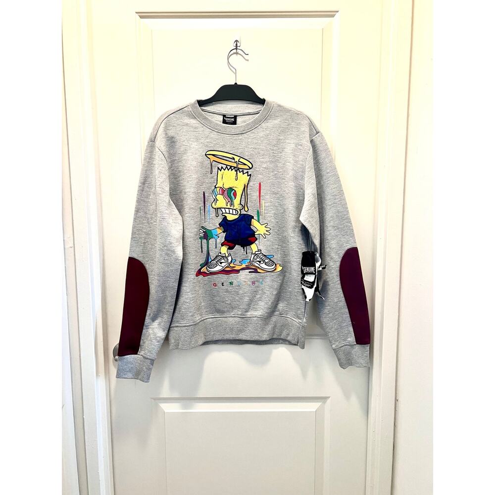 Genuine Crewneck Sweatshirt Bart Simpson Drip - Men’s Size Medium
